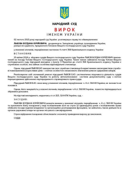 Голова ВГСУ повинен подати у відставку до 9 лютого, - активісти
