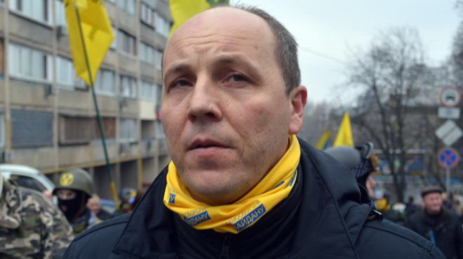 Андрей Парубий - участник Евромайдана