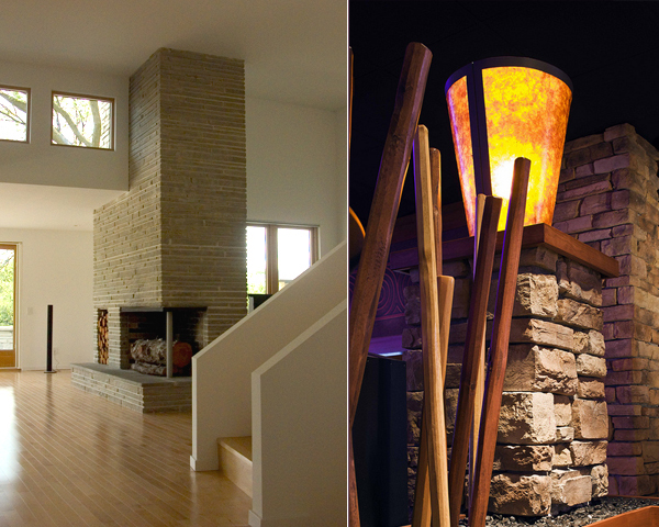 декоративный камень в интерьере