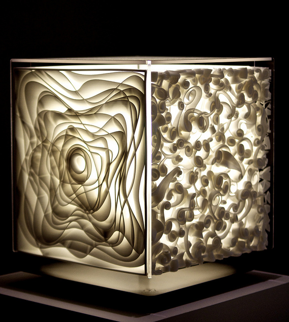 лампа из бумаги