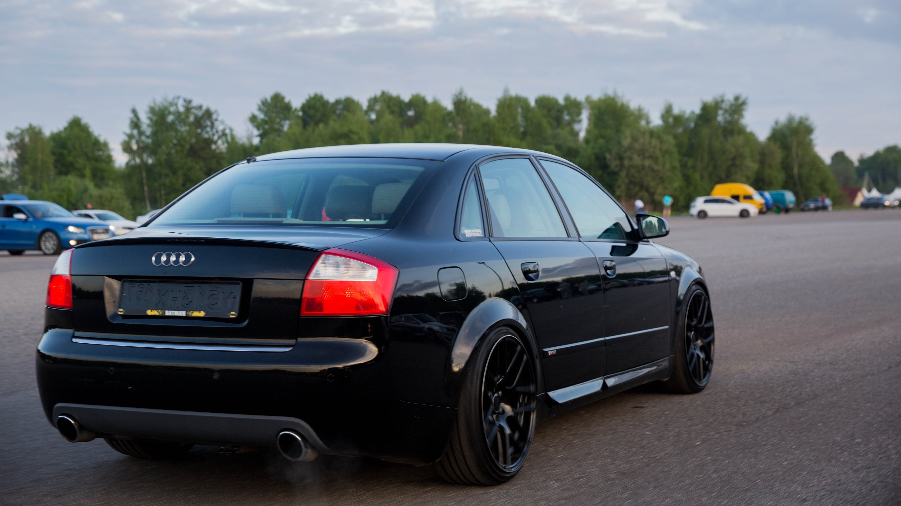 Серая пленка Audi a4 b6