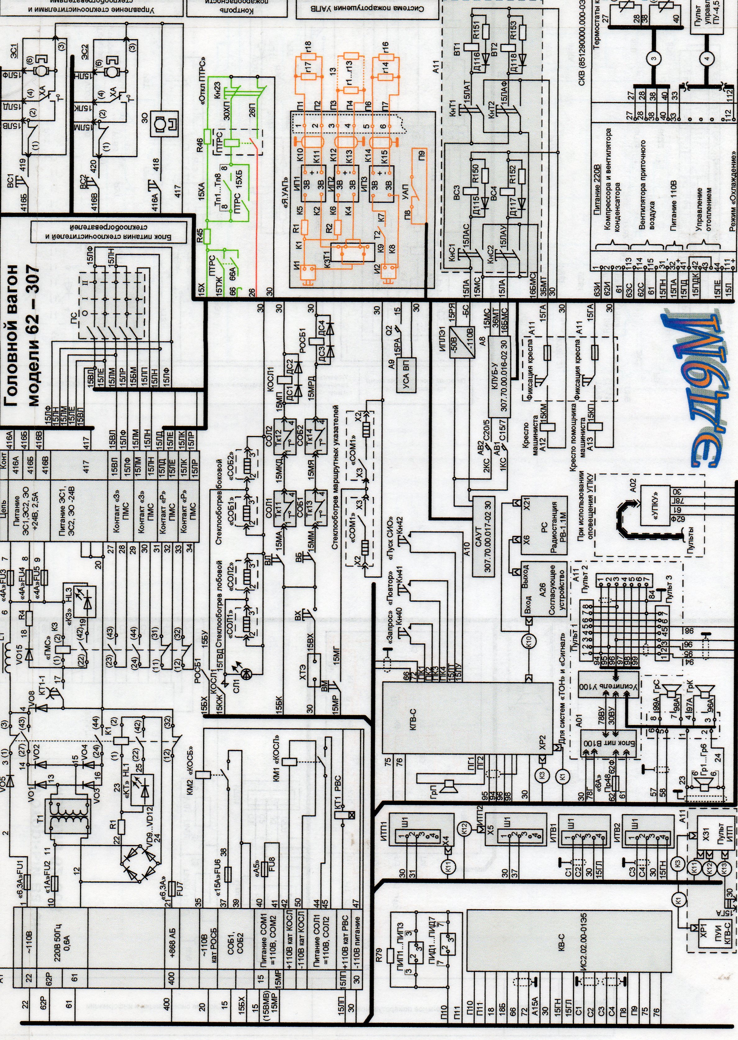 Электрическая схема эд9м
