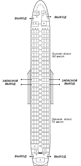 Боинг 737 900 er схема салона