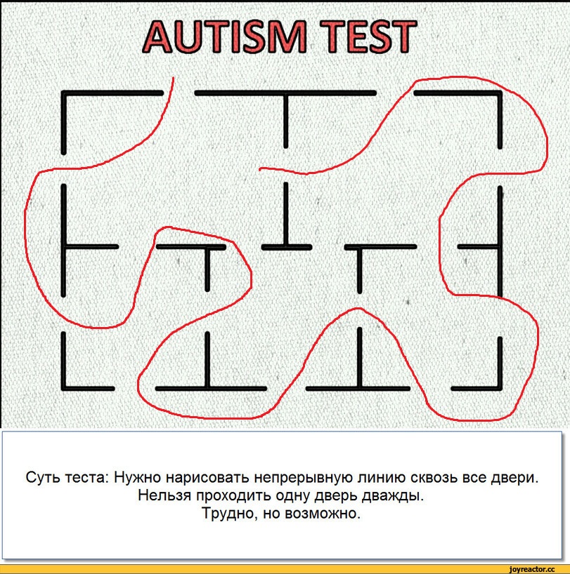 Картинка тест на аутизм