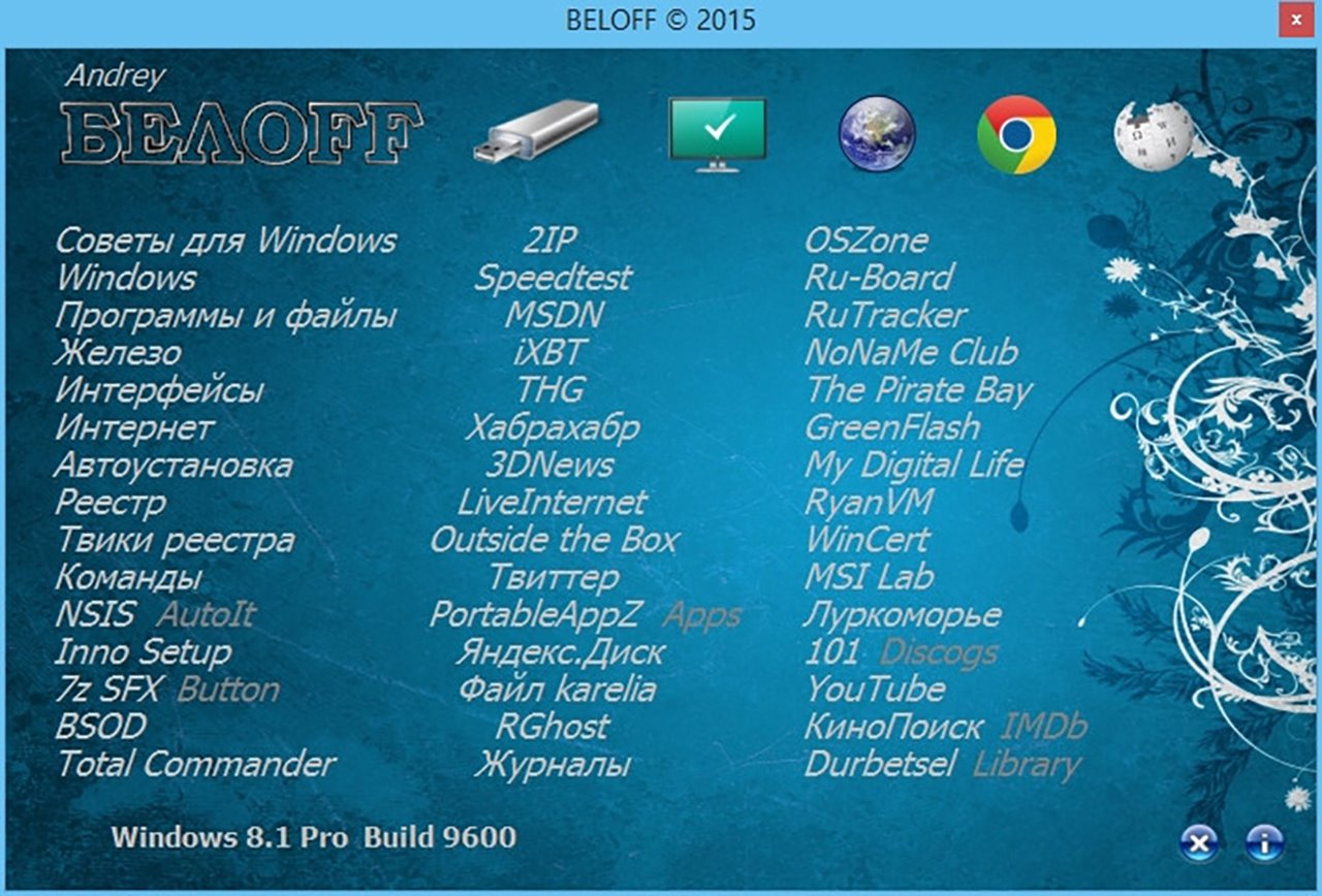 Белофф. Программы Beloff. Beloff WPI. WPI Beloff 2018. Программы для Windows Beloff 2018.