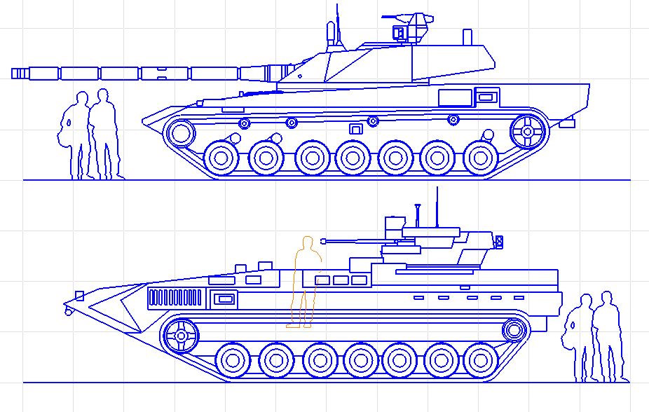 Бмп 2 рисунок сбоку