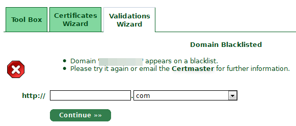 Certificate validation