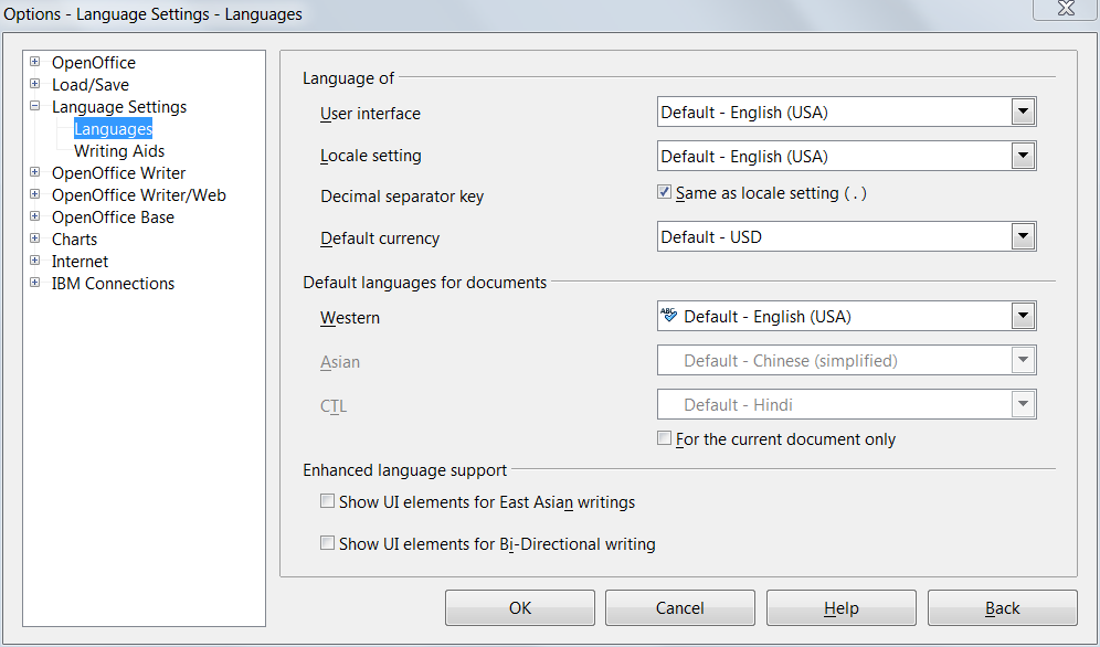 Language setting. Language settings English. Language change settings.